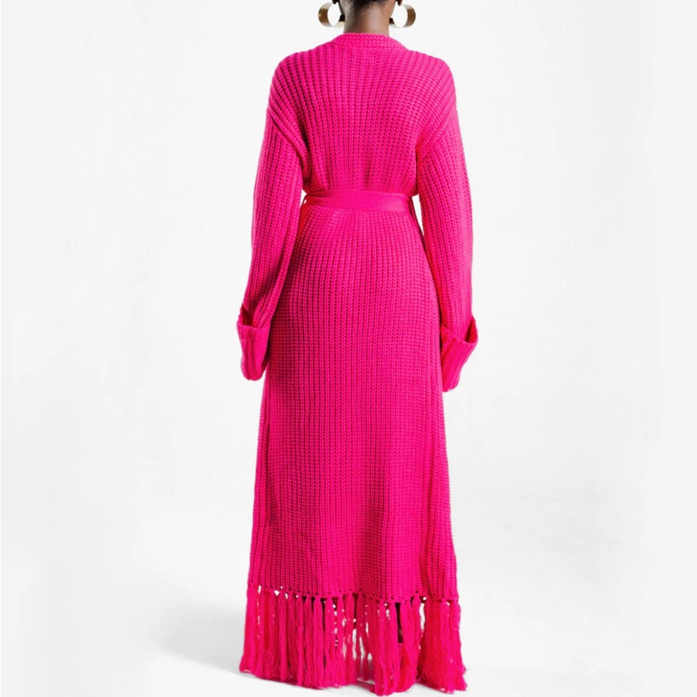 Hanifa Miya Knit Maxi Cardigan